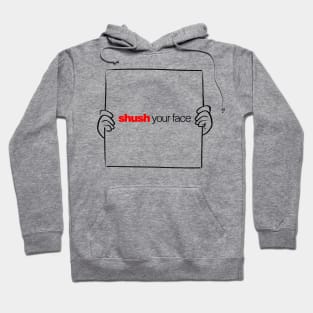 12 Days of Quotes, Actually - Shush Your Face Light Hoodie